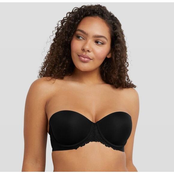 Maidenform SE1102 Multiway Push-Up Bra Black 40DD Convertible Padded Underwire - Picture 1 of 8